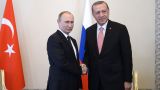 Эрдоган: Сотрудничество России и Турции поможет разрешению многих проблем в регионе