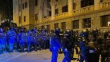 Полицейский пострадал на акции протеста в Тбилиси
