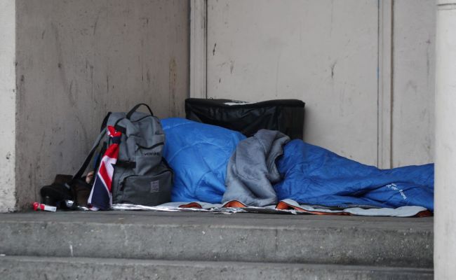 В Англии зафиксировано рекордное количество бездомных