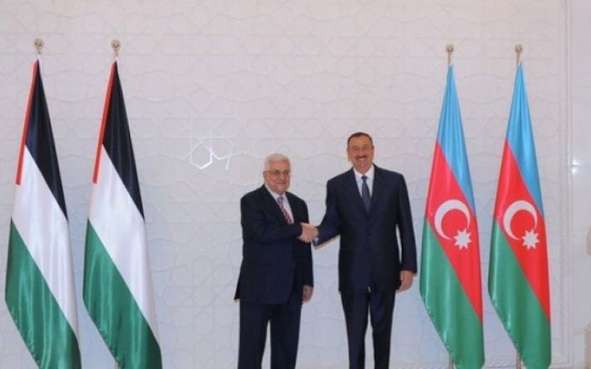 Махмуд Аббас и Ильхам Алиев 