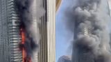 В Дубае продолжает гореть 67-этажный жилой небоскреб — видео