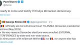 Дуров готов дать признательные показания о вмешательстве Парижа в выборы в Румынии
