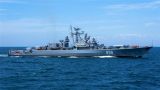 Российскую эскадру в Средиземном море пополнил сторожевик «Пытливый»