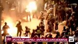Проспект Руставели в Тбилиси — в дыму от «коктейлей Молотова»
