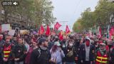 Париж вышел на протесты: Власти перекроили маршрут шествия