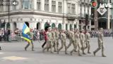 At the stadium, but with a flag: The militants of the Armed Forces of Ukraine walked at the Victory Parade in London