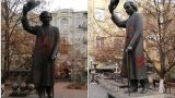 В Киеве памятник Шолом-Алейхему разрисовали свастикой