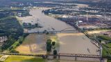 Уровень воды в Рейне понизился до опасных отметок