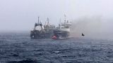 Рыболовецкий траулер Sunfish загорелся в Охотском море