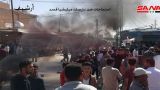 Сирийская оппозиция перекрыла трассу, чтобы разогнать демонстрации местных жителей