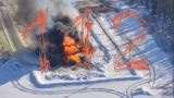 В Томской области горит нефтяная скважина