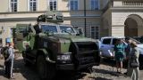 В курском приграничье уничтожена боевая машина ВСУ «Козак»