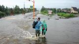 В Забайкалье разлившаяся река подтопила более сотни домов