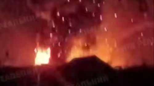 «Герани» накрыли склад с боеприпасами под Киевом, идет вторичная детонация