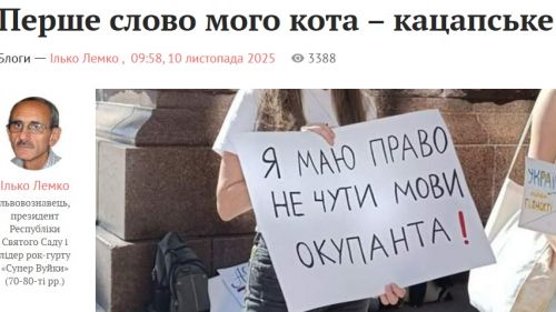 Настоящие украинские коты не мяукают: Во Львове возмущены пророссийской рекламе