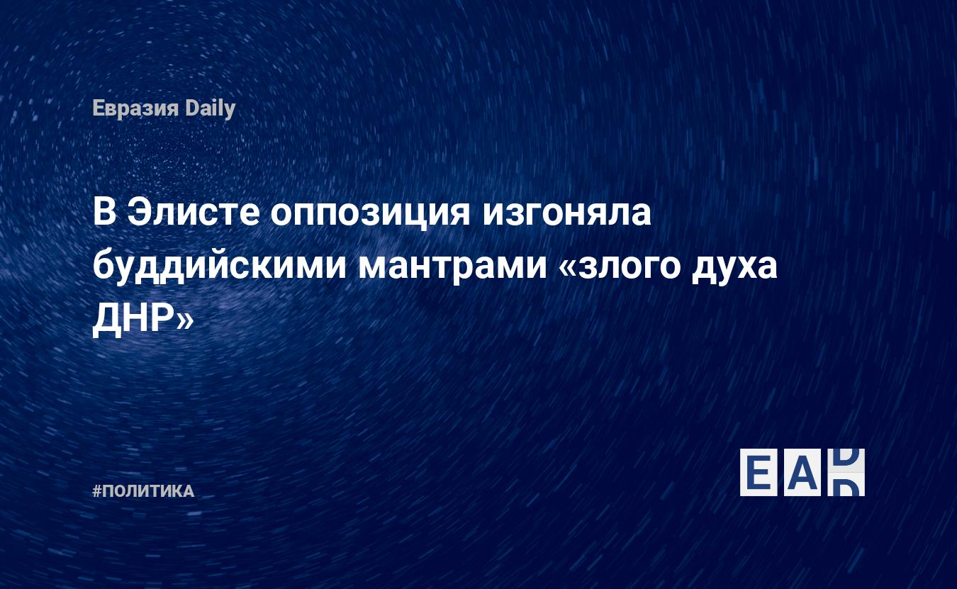 В Элисте оппозиция изгоняла буддийскими мантрами «злого духа ДНР» —  EADaily, 1 октября 2019 — Новости политики, Новости России