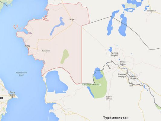 Граница туркменистана карта
